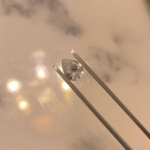 Teardrop shaped Swarovski Crystal